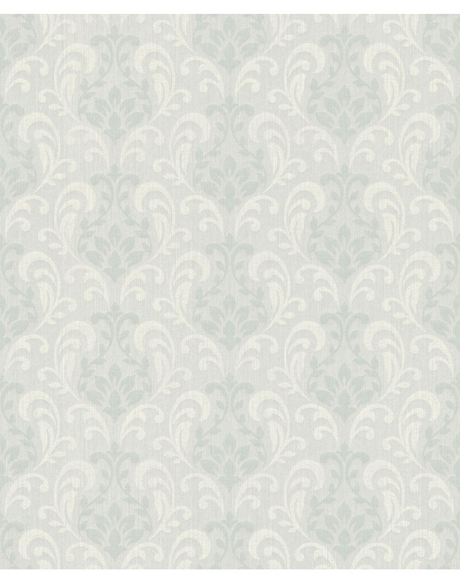 Sivá textilná tapeta 082400 s damaškovým vzorom